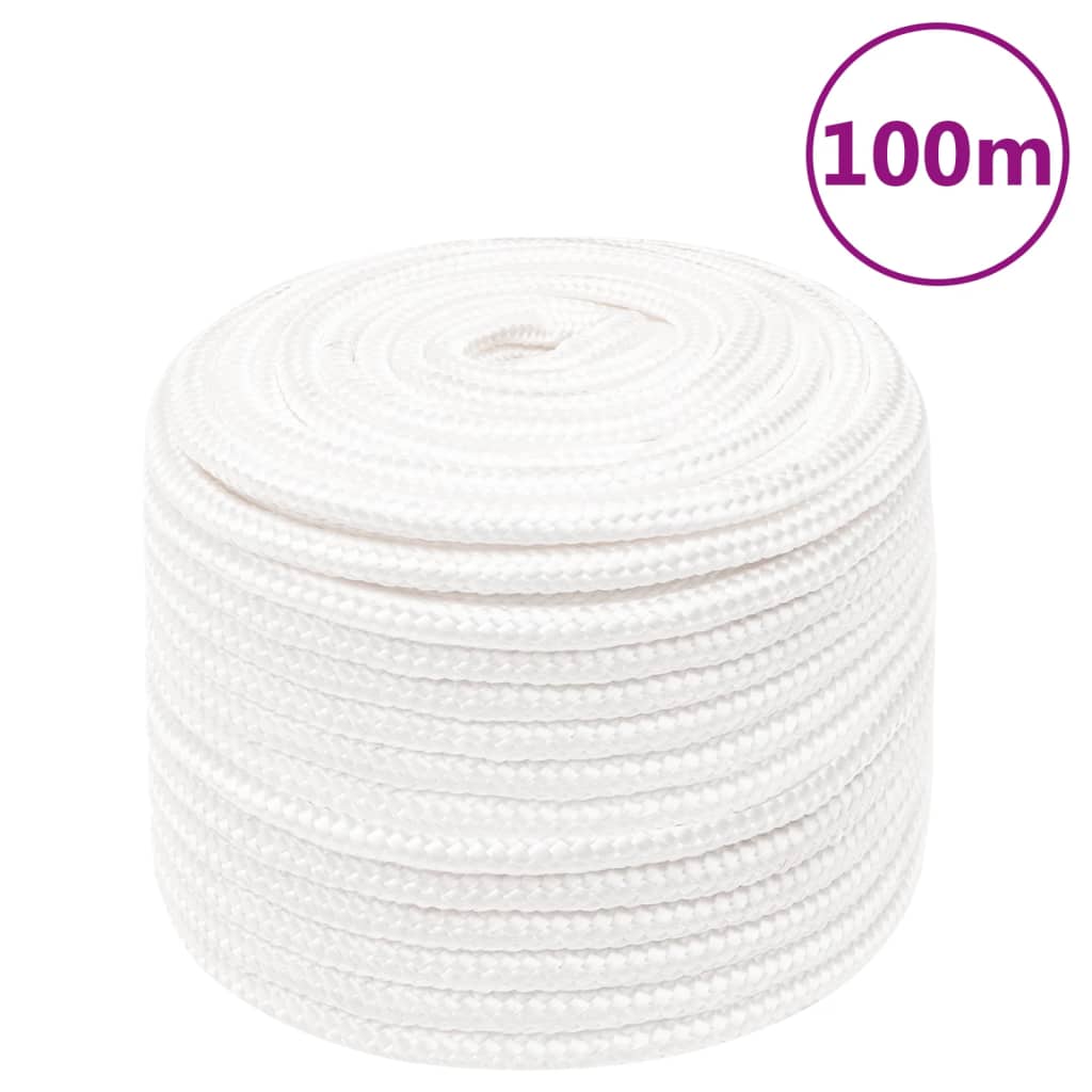 Boat Rope Full White 14mm 100 m Polypropylene - Brittle & Co