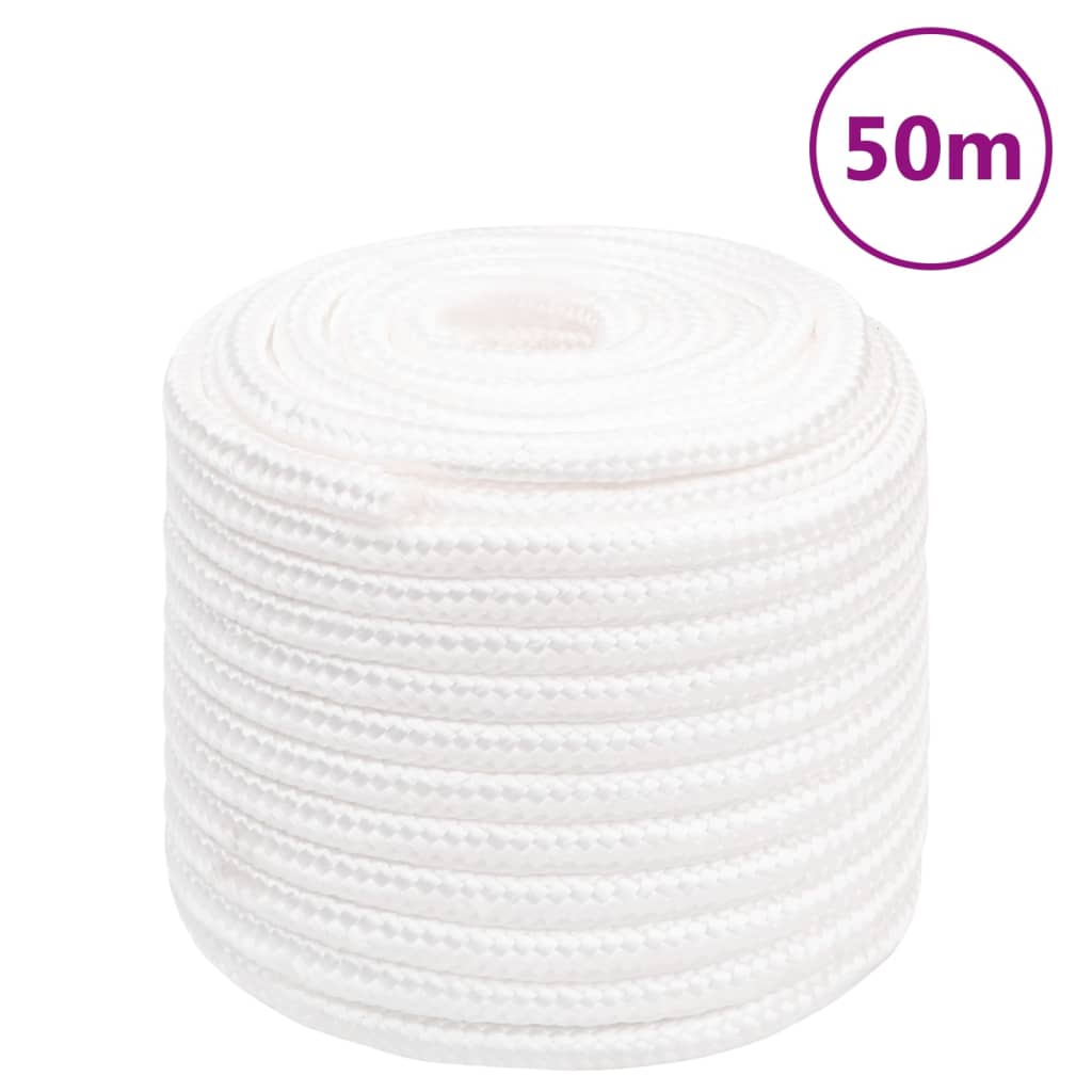 Boat Rope Full White 18mm 50 m Polypropylene - Casper Homes