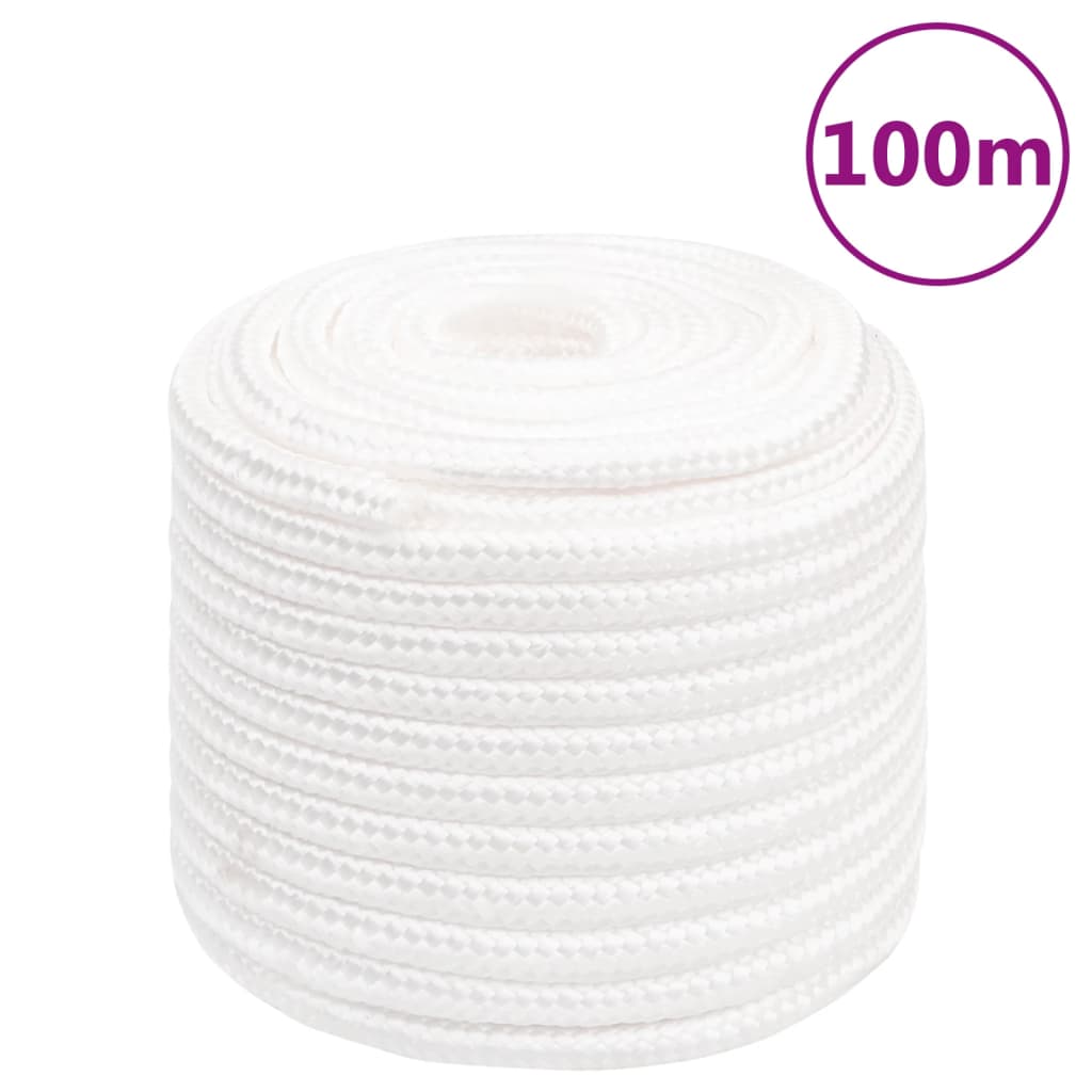 Boat Rope Full White 18 mm 100 m Polypropylene - Merkel Designers