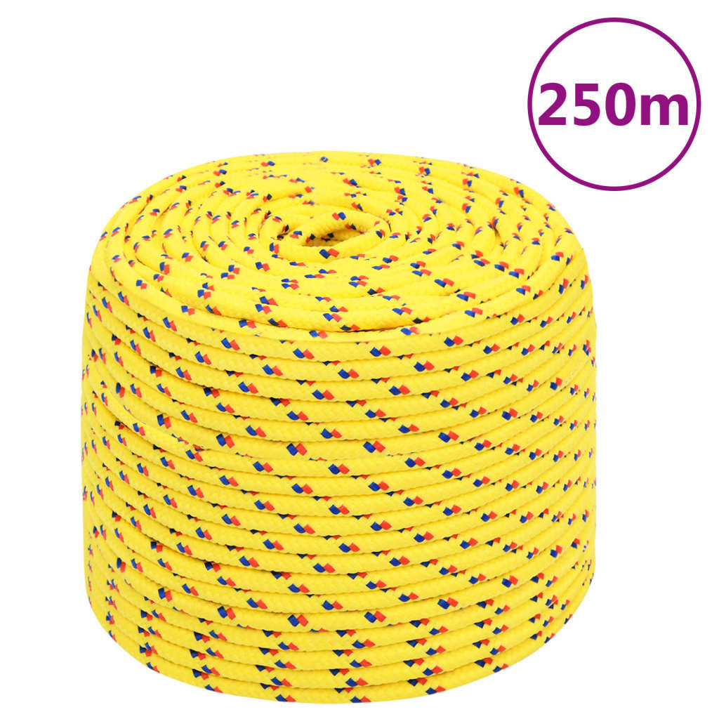 Boat Rope Yellow 8 mm 250 m Polypropylene - Style and Chic