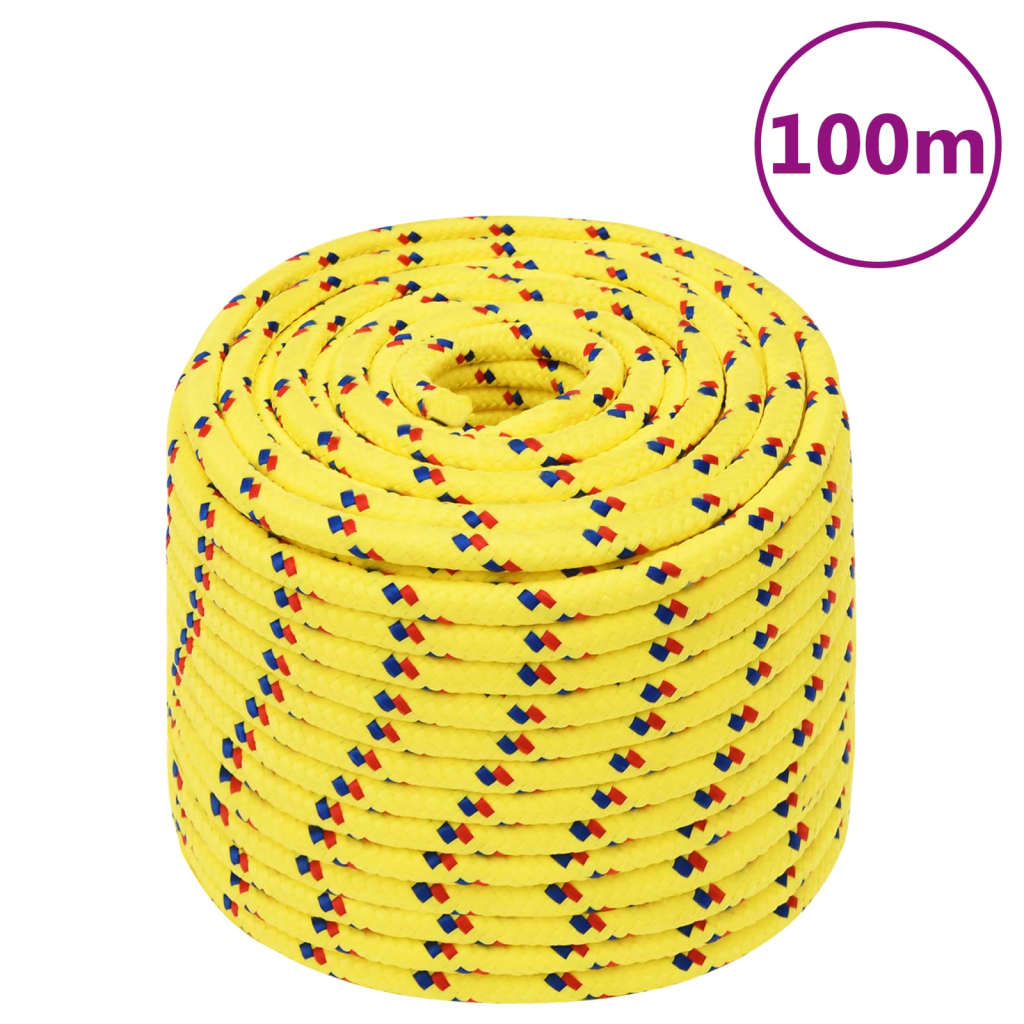 Boat Rope Yellow 12 mm 100 m Polypropylene - Casper Homes