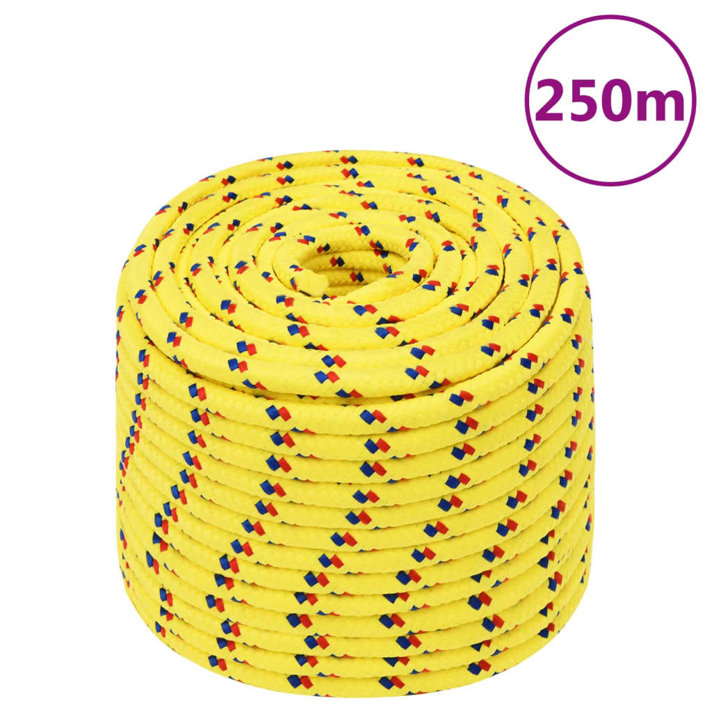Boat Rope Yellow 12 mm 250 m Polypropylene - Brittle & Co
