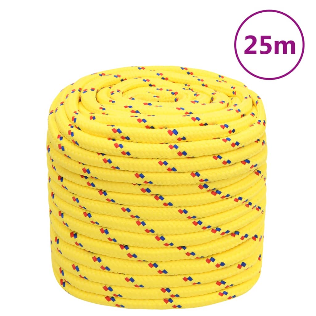 Boat Rope Yellow 18 mm 25 m Polypropylene - The Home Maker
