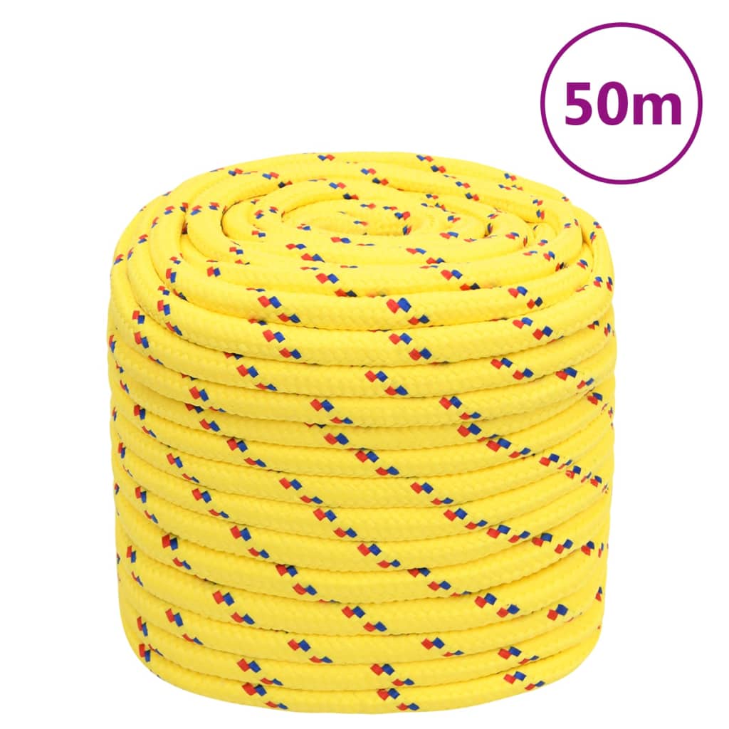 Boat Rope Yellow 18 mm 50 m Polypropylene - Millennium Furniture