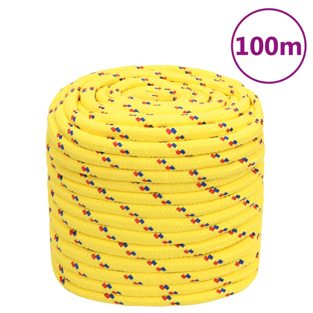 Boat Rope Yellow 18 mm 100 m Polypropylene - Style and Chic