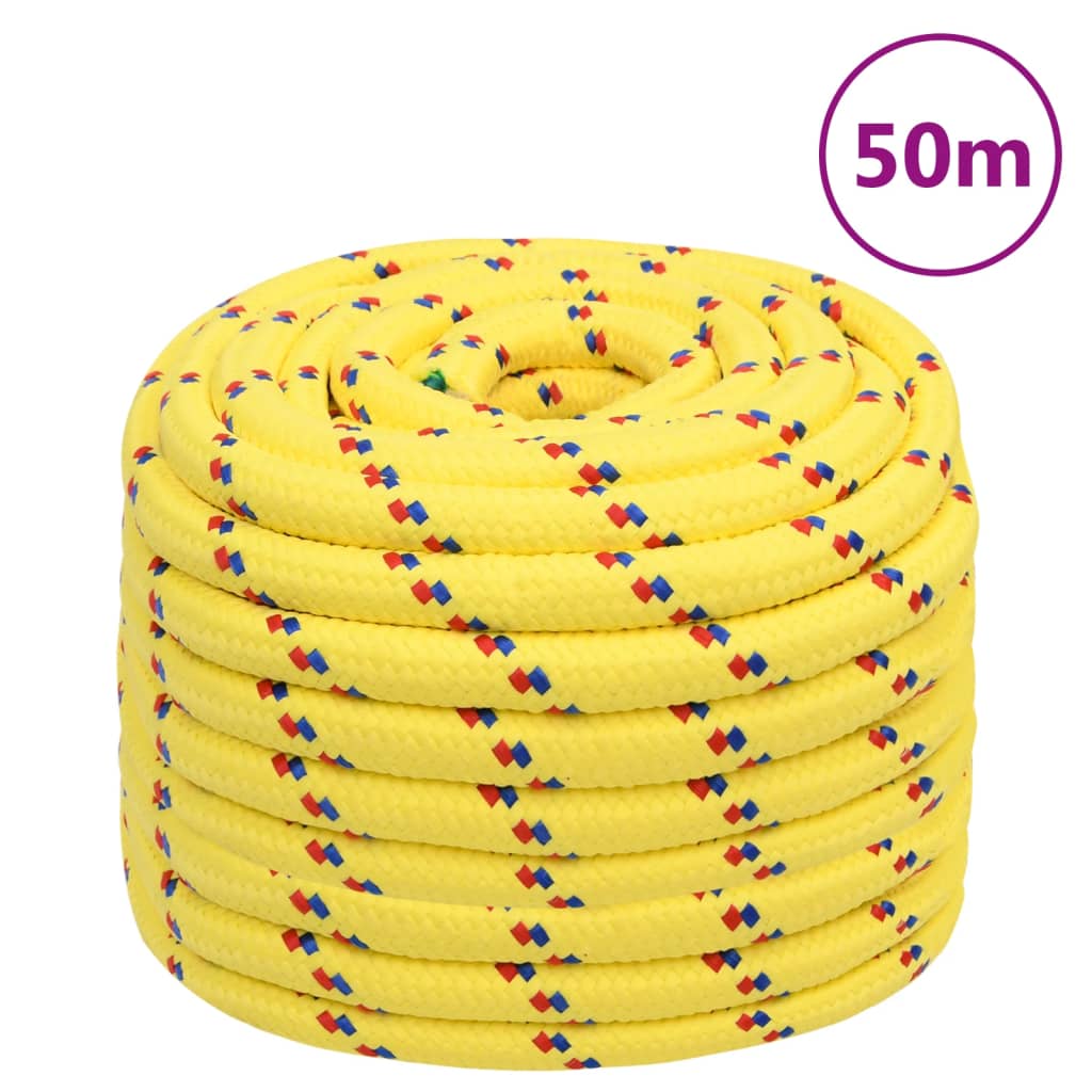 Boat Rope Yellow 20 mm 50 m Polypropylene - Casper Homes