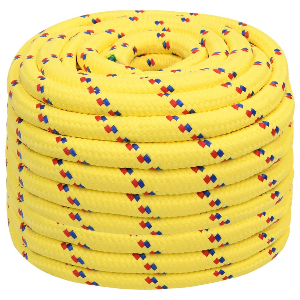 Boat Rope Yellow 20 mm 100 m Polypropylene - Brittle & Co
