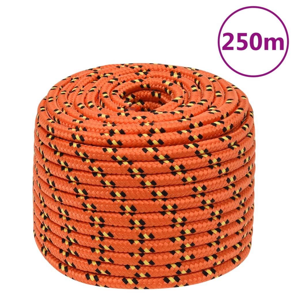 Boat Rope Orange 12 mm 250 m Polypropylene - Casper Homes
