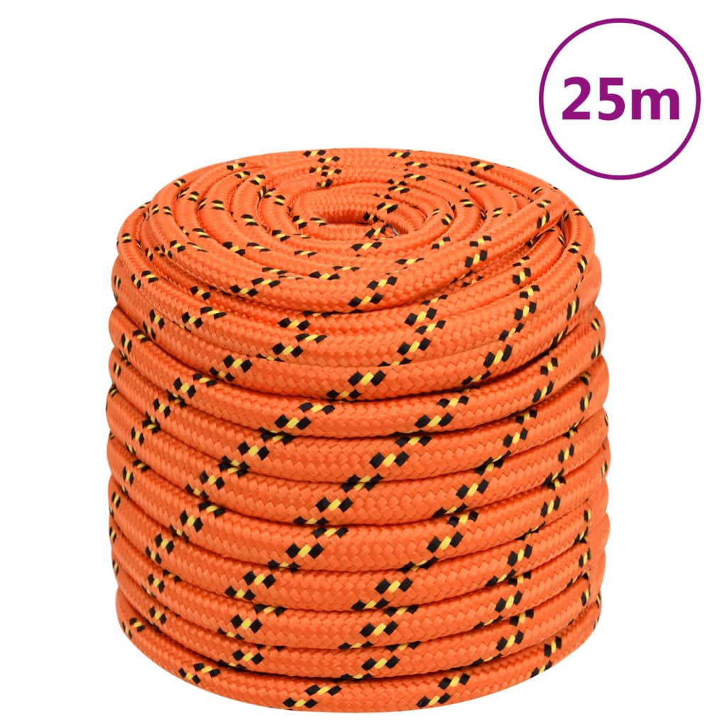 Boat Rope Orange 18 mm 25 m Polypropylene - Merkel Designers