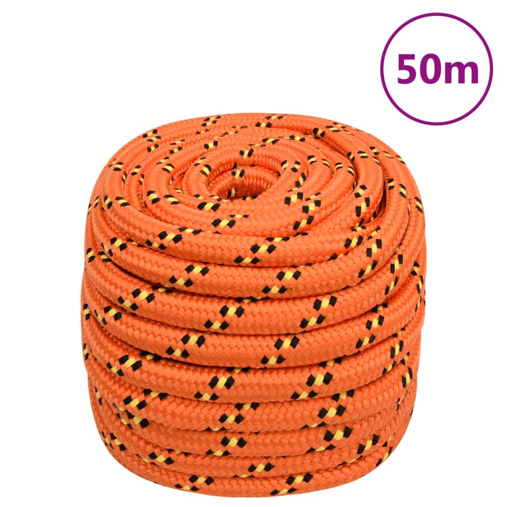 Boat Rope Orange 20mm 50 m Polypropylene - Casper Homes