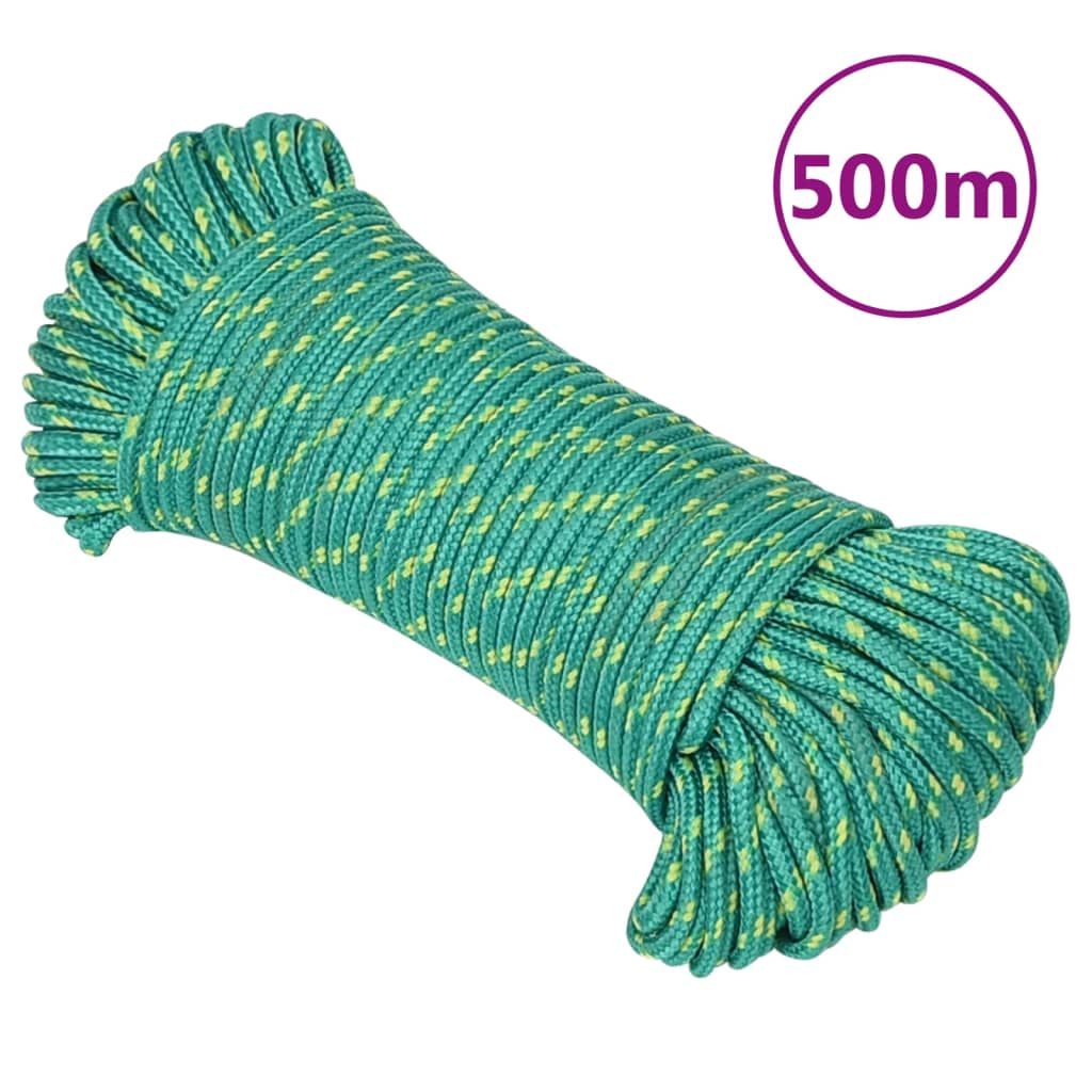 Boat Rope Green 4 mm 500 m Polypropylene - Direct Imports