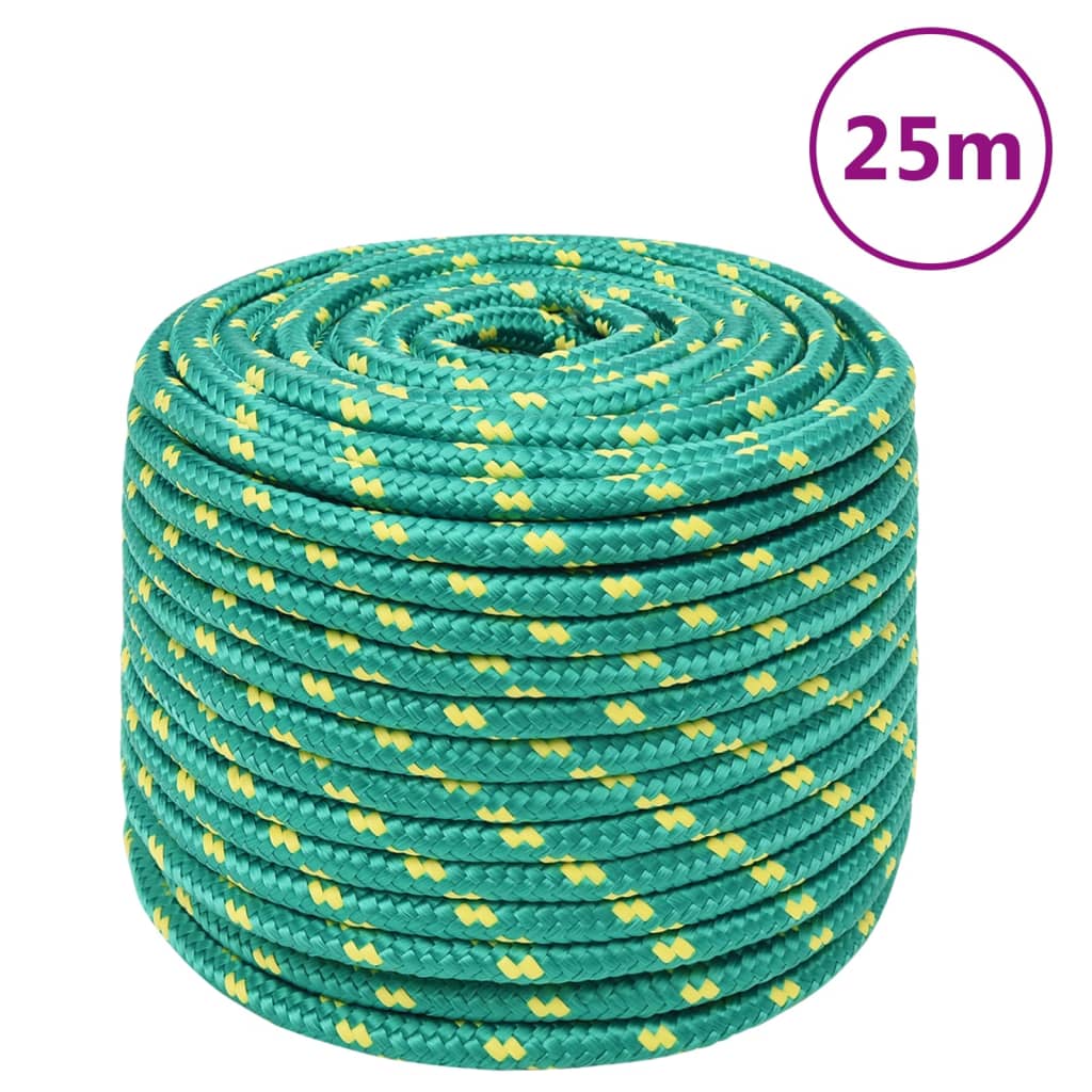 Boat Rope Green 14mm 25 m Polypropylene - Brittle & Co