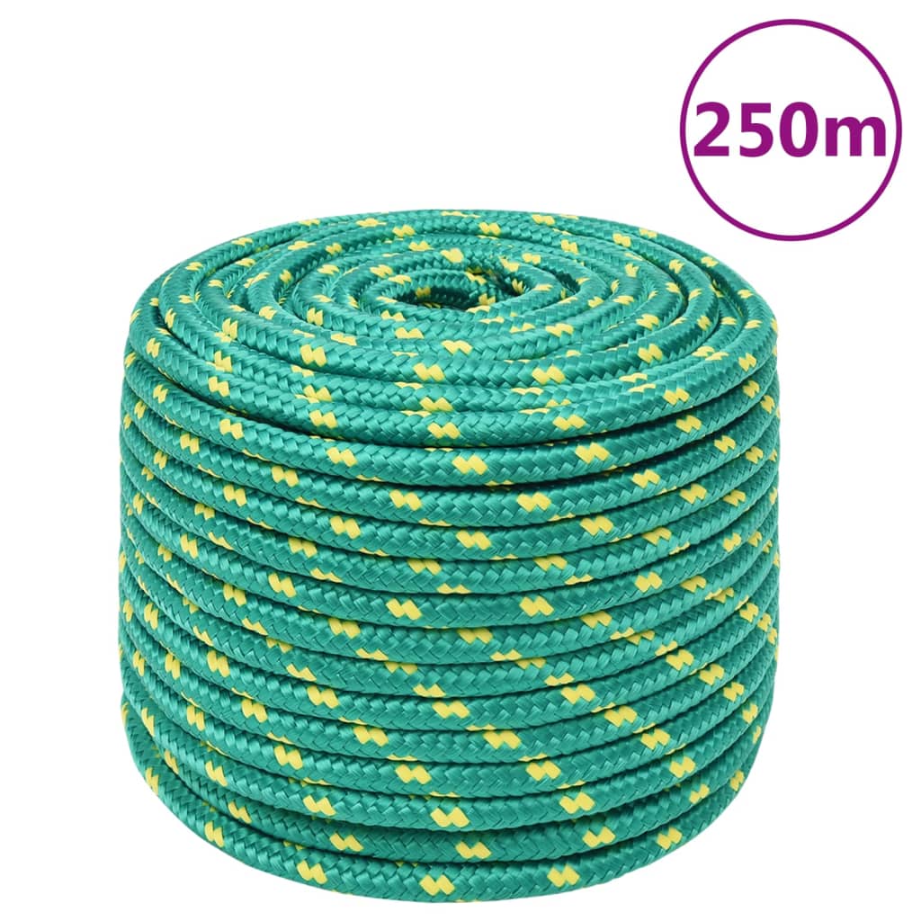Boat Rope Green 14 mm 250 m Polypropylene - Merkel Designers