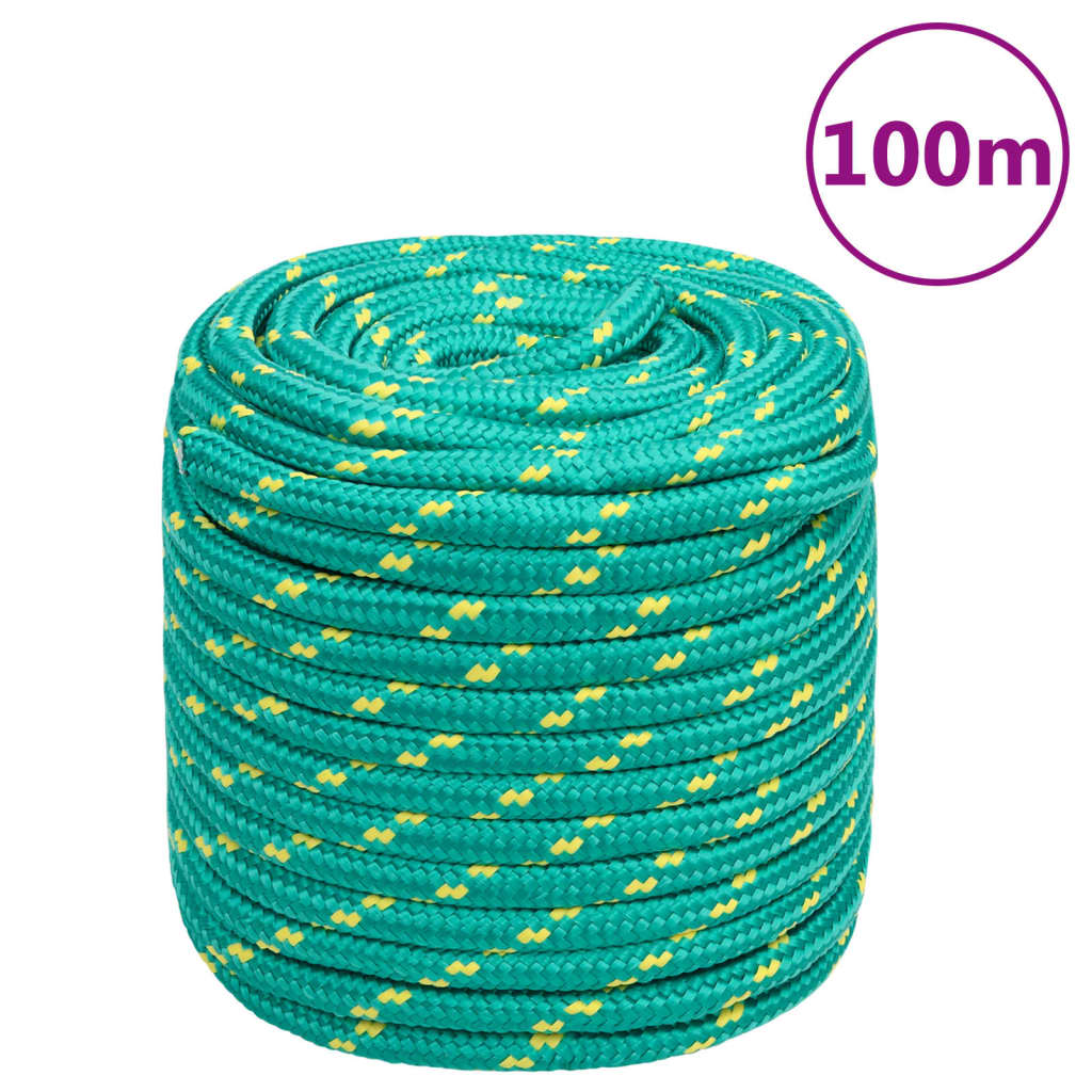 Boat Rope Green 18 mm 100 m Polypropylene - Direct Imports