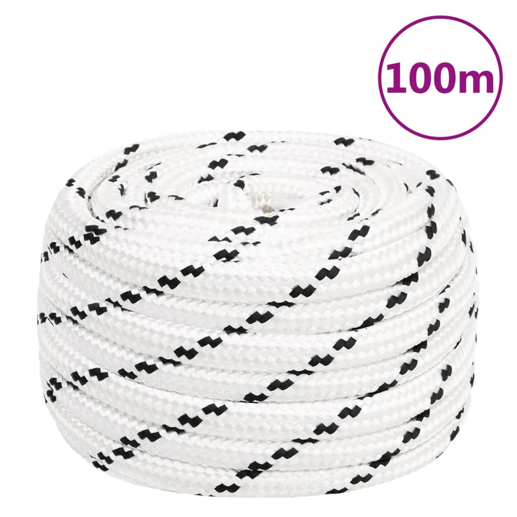 Work Rope White 18 mm 100 m Polyester - Sid & Sam