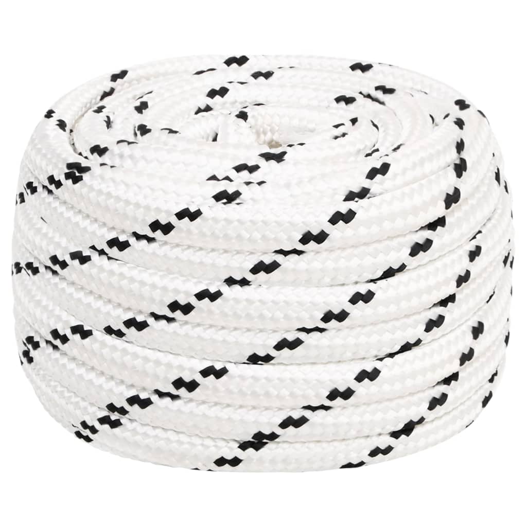 Braided Boat Rope White 20mmx100 m Polyester - Merlin Deals