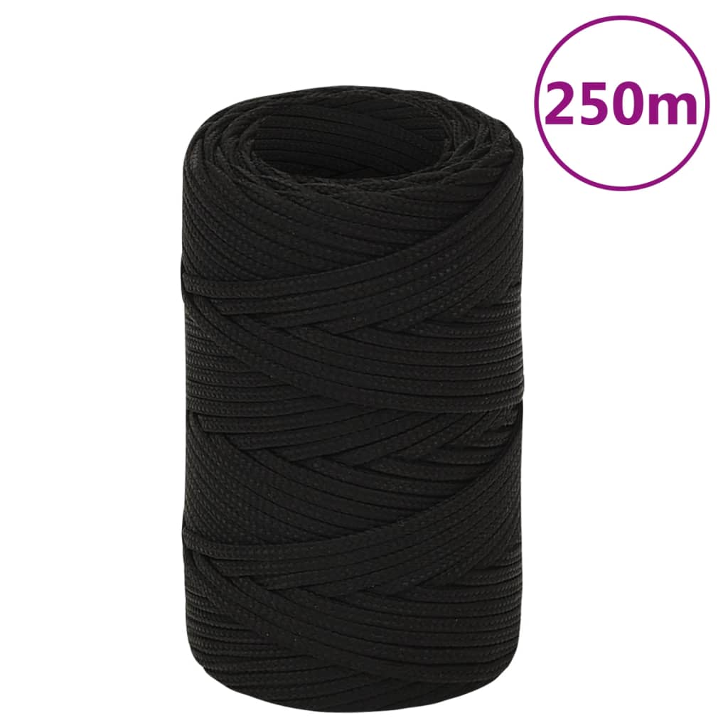 Work Rope Black 2 mm 250 m Polyester - Casper Homes