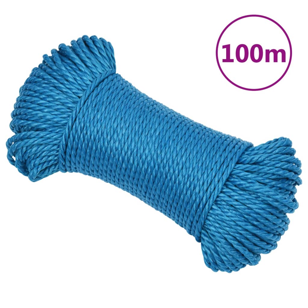 Work Rope Blue 3 mm 100 m Polypropylene - Unbeatable Bargains