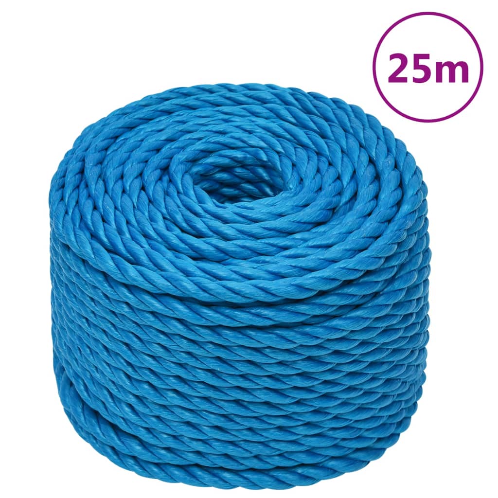 Work Rope Blue 10 mm 25 m Polypropylene - Tyrell & Tyrell