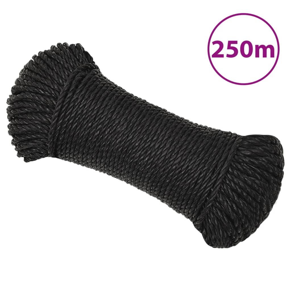 Work Rope Black 3mm 250 m Polypropylene - Merlin Deals
