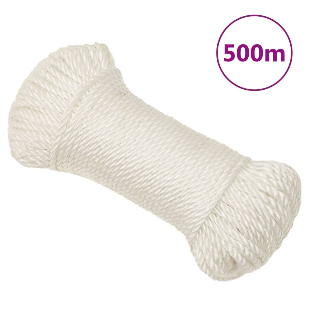 Work Rope White 8mm 500 m Polypropylene - Direct Imports