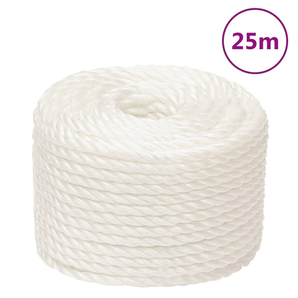 Work Rope White 10mm 25 m Polypropylene - Tyrell & Tyrell