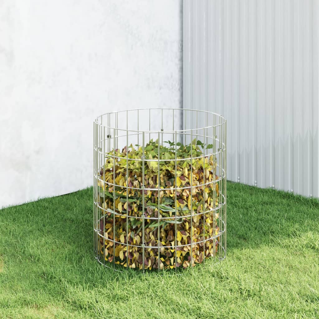 GROHAL Garden Composter Dia 50x50 cm Galvanised Steel - Charlotte Dunes