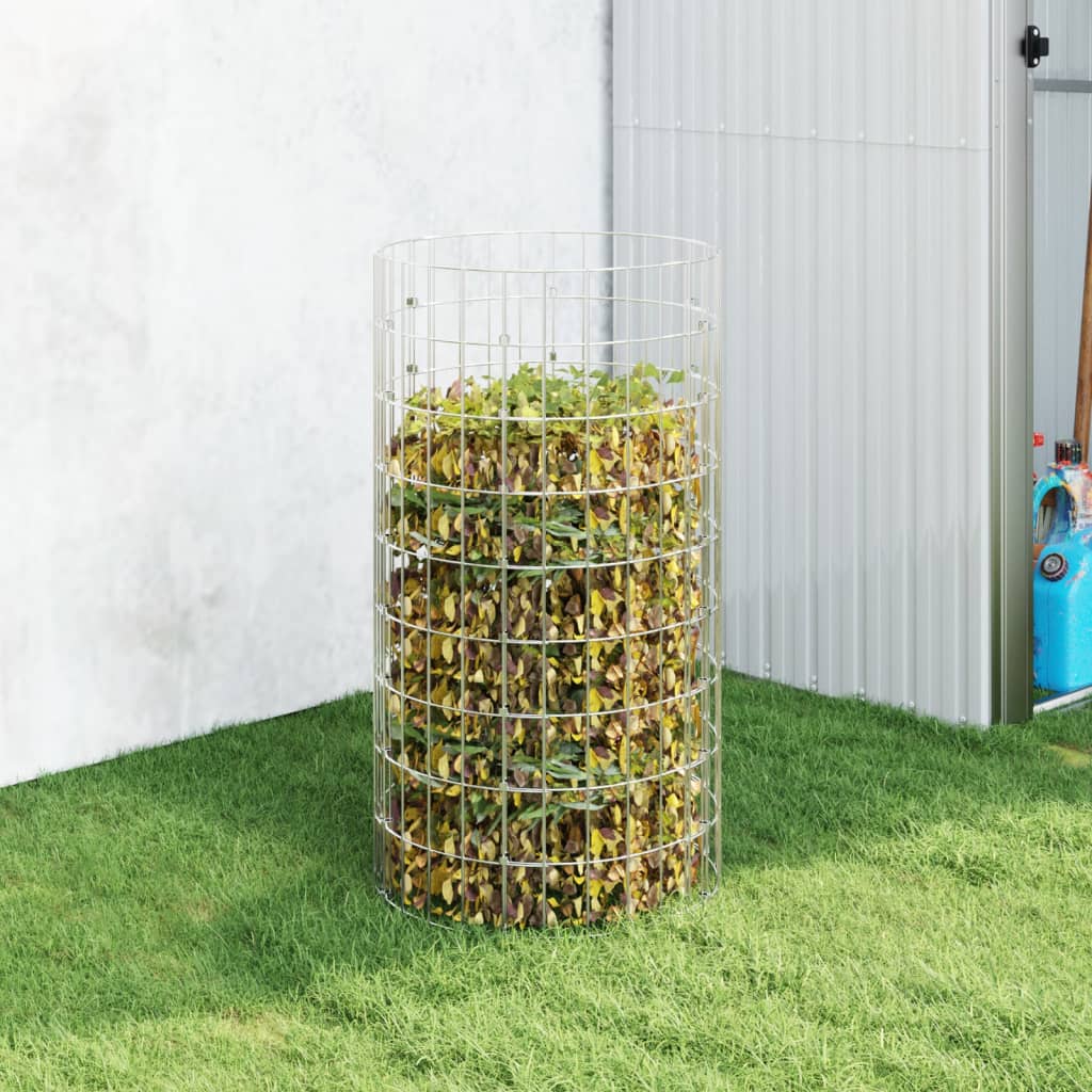 Garden Composter Ã ̃50x100 cm Galvanised Steel - Tyrell & Tyrell