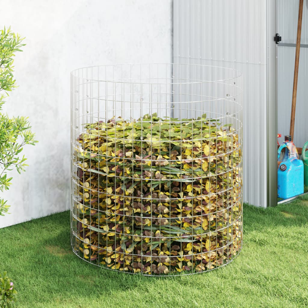 Garden Composter Ã ̃100x100 cm Galvanised Steel - R and M Furniture