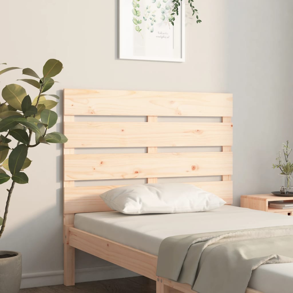 Headboard 90x3x80 cm Solid Wood Pine - Sid & Sam