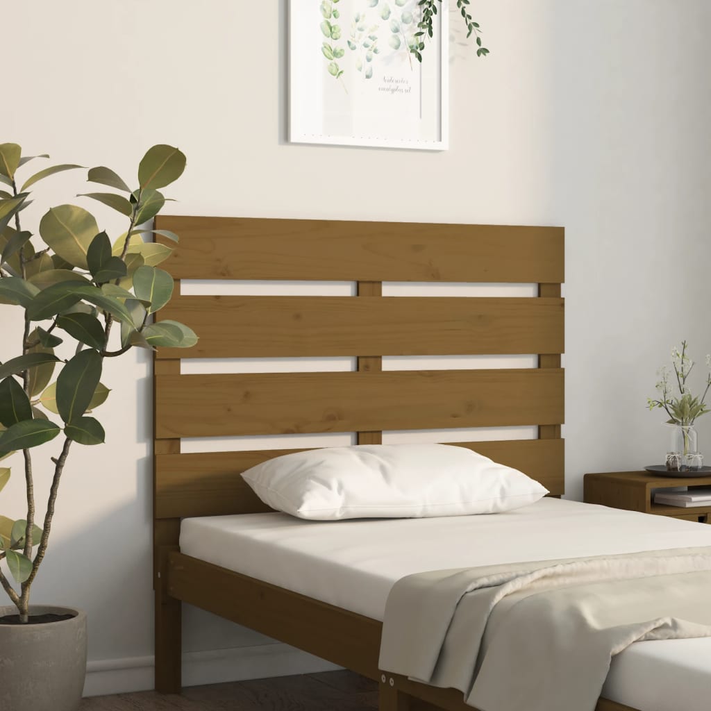Headboard Honey Brown 75x3x80 cm Solid Wood Pine - Tyrell & Tyrell