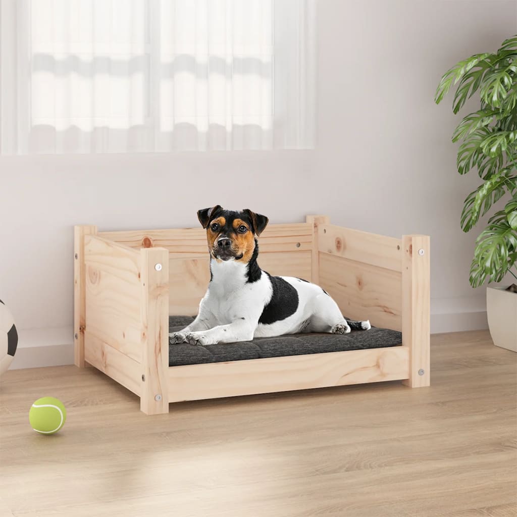 Dog Bed 55.5x45.5x28 cm Solid Pine Wood - Unbeatable Bargains