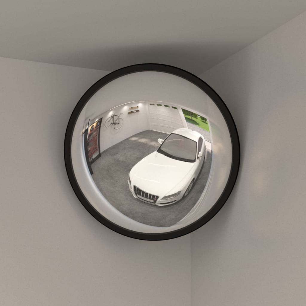 Indoor Convex Traffic Mirror Black Ã ̃40 cm Acrylic - Brittle & Co