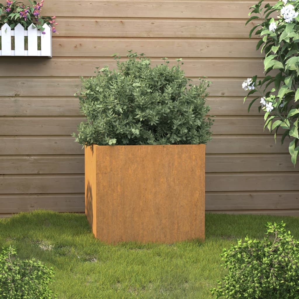 Planter 42x40x39 cm Corten Steel - All Things Good