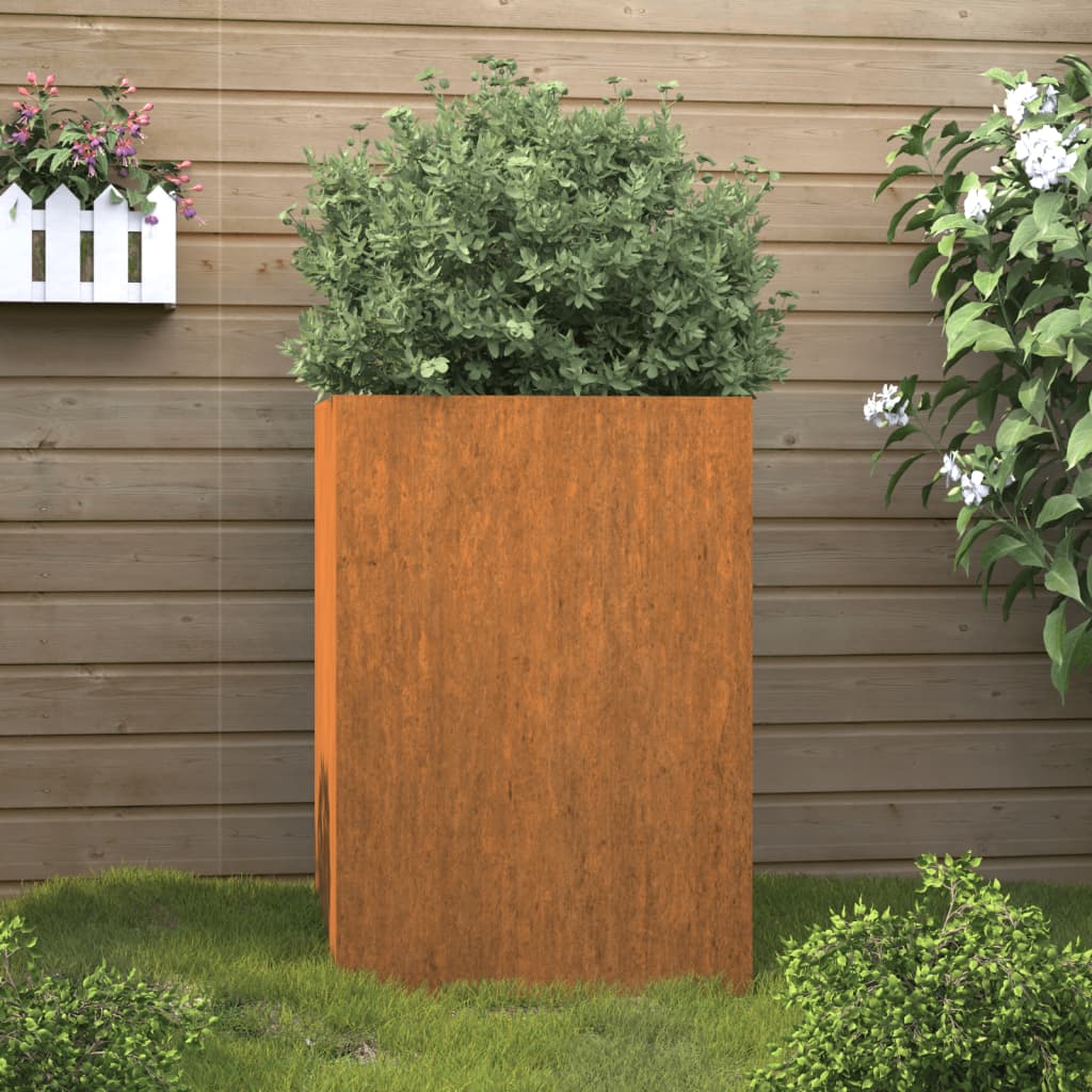 Planter 52x48x75 cm Corten Steel - Casper Homes