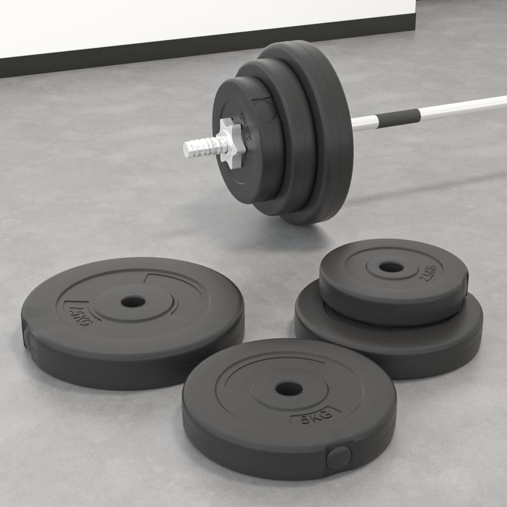 Weight Plates 6 pcs 30 kg Cement - Brittle & Co