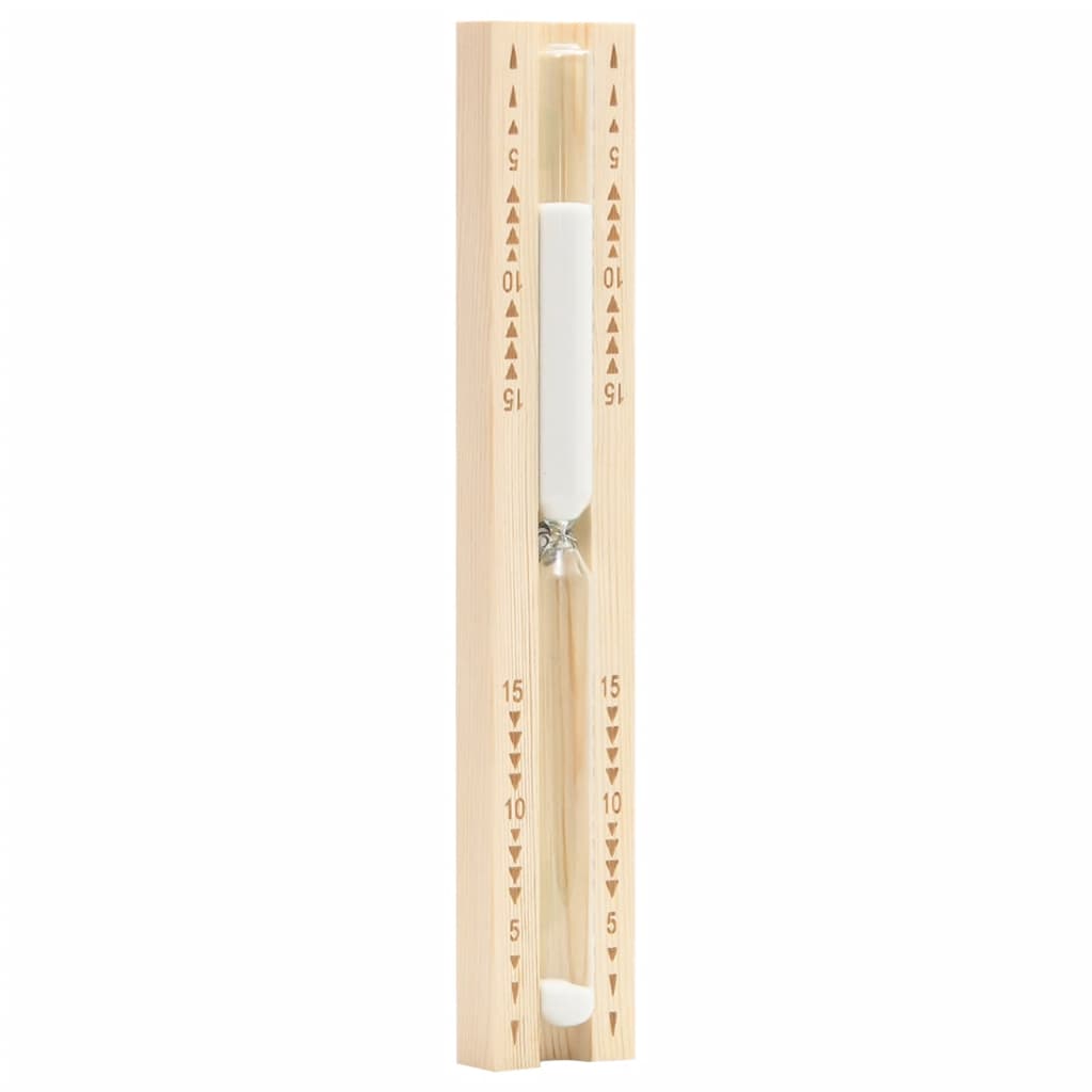 Sauna Sand Timer 15 Minutes Solid Wood Pine - Tyrell & Tyrell