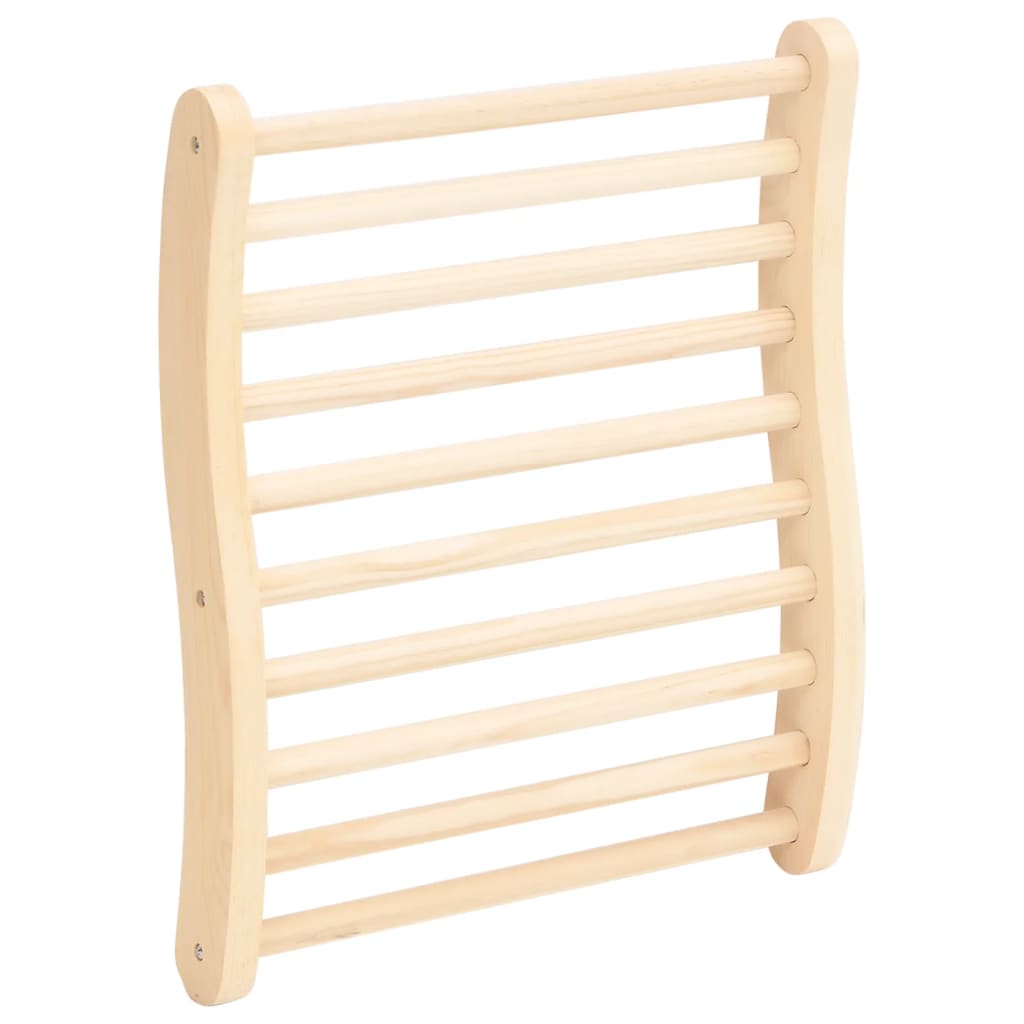 S-Shape Sauna Backrest Solid Wood Pine - R and M Furniture