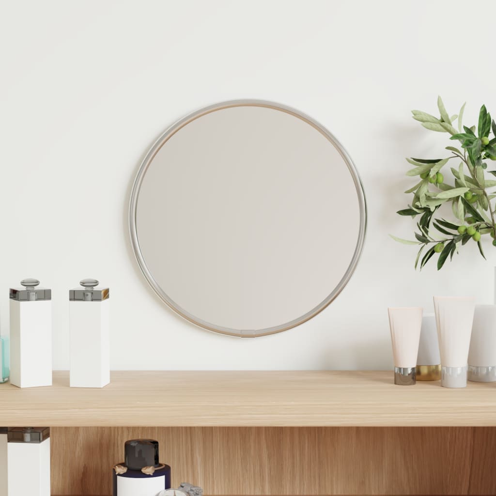 Wall Mirror Silver 20cm Round - R and M Furniture