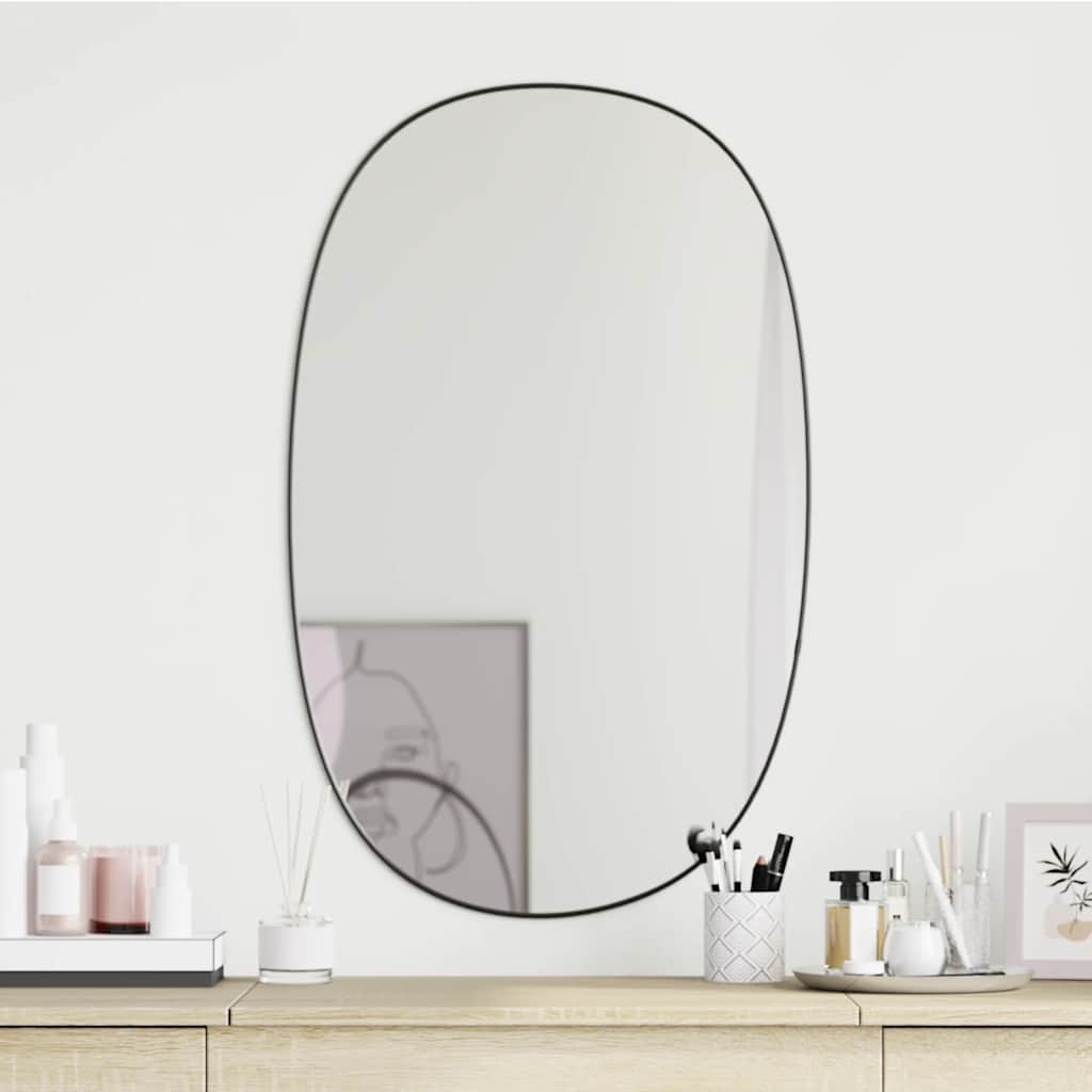 Wall Mirror Black 70x45 cm - Casper Homes