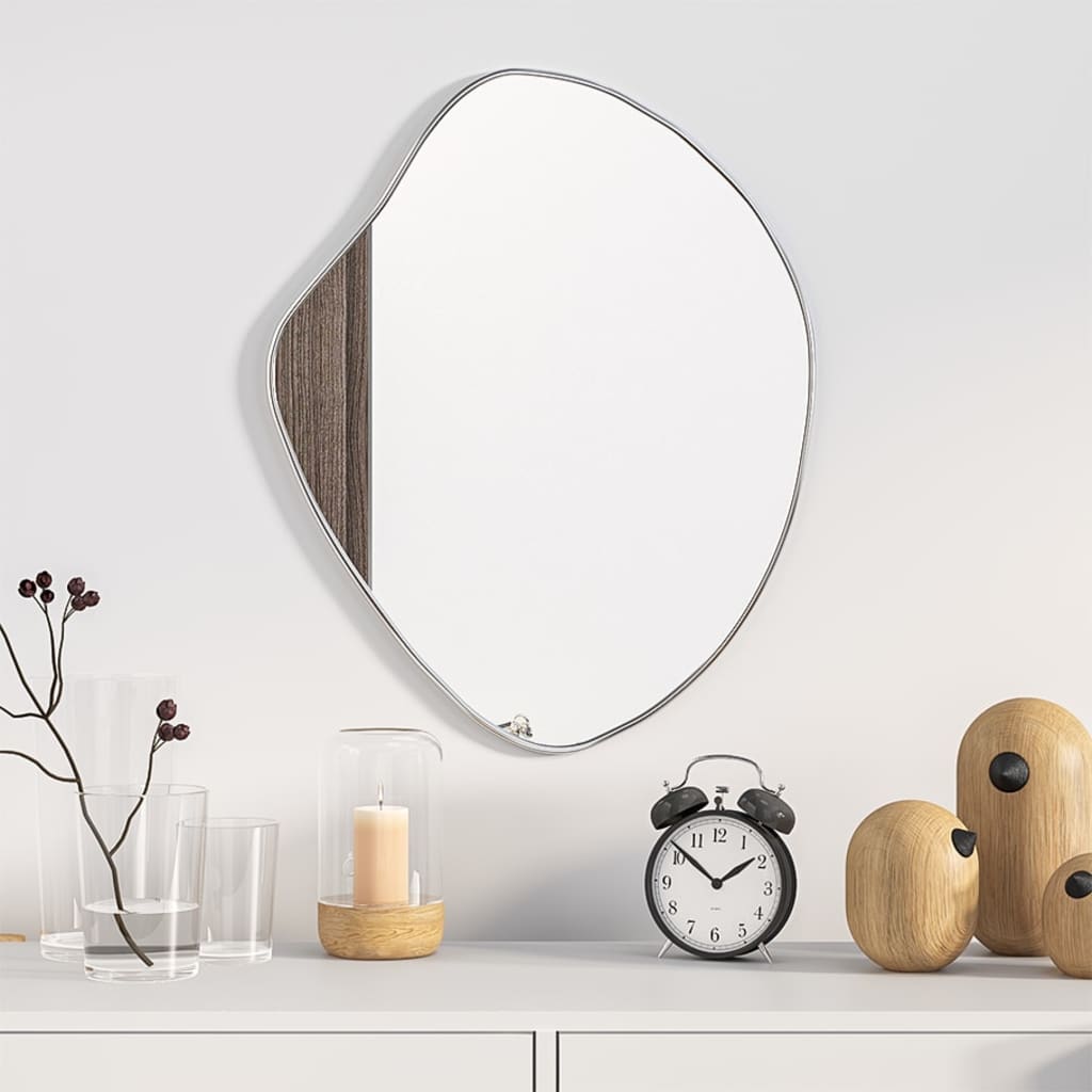 Wall Mirror Silver 50x40cm - Discount Dealers