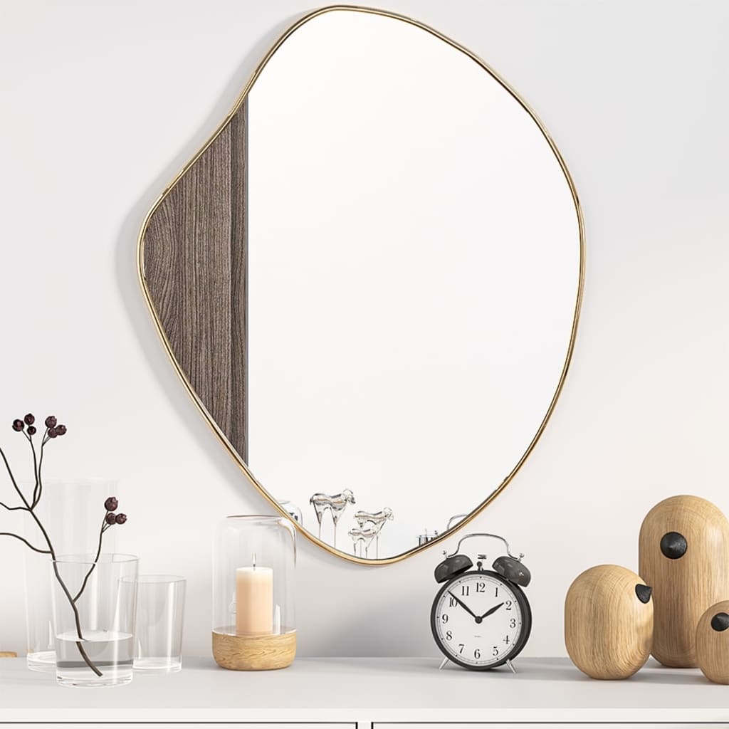 Wall Mirror Gold 60x50cm - Sid & Sam
