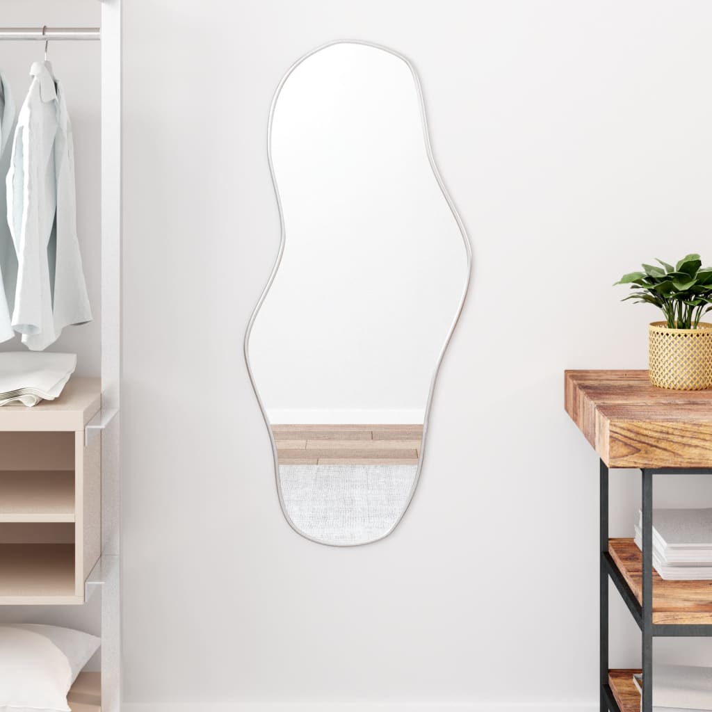 Wall Mirror Silver 100x45cm - Merlin Deals