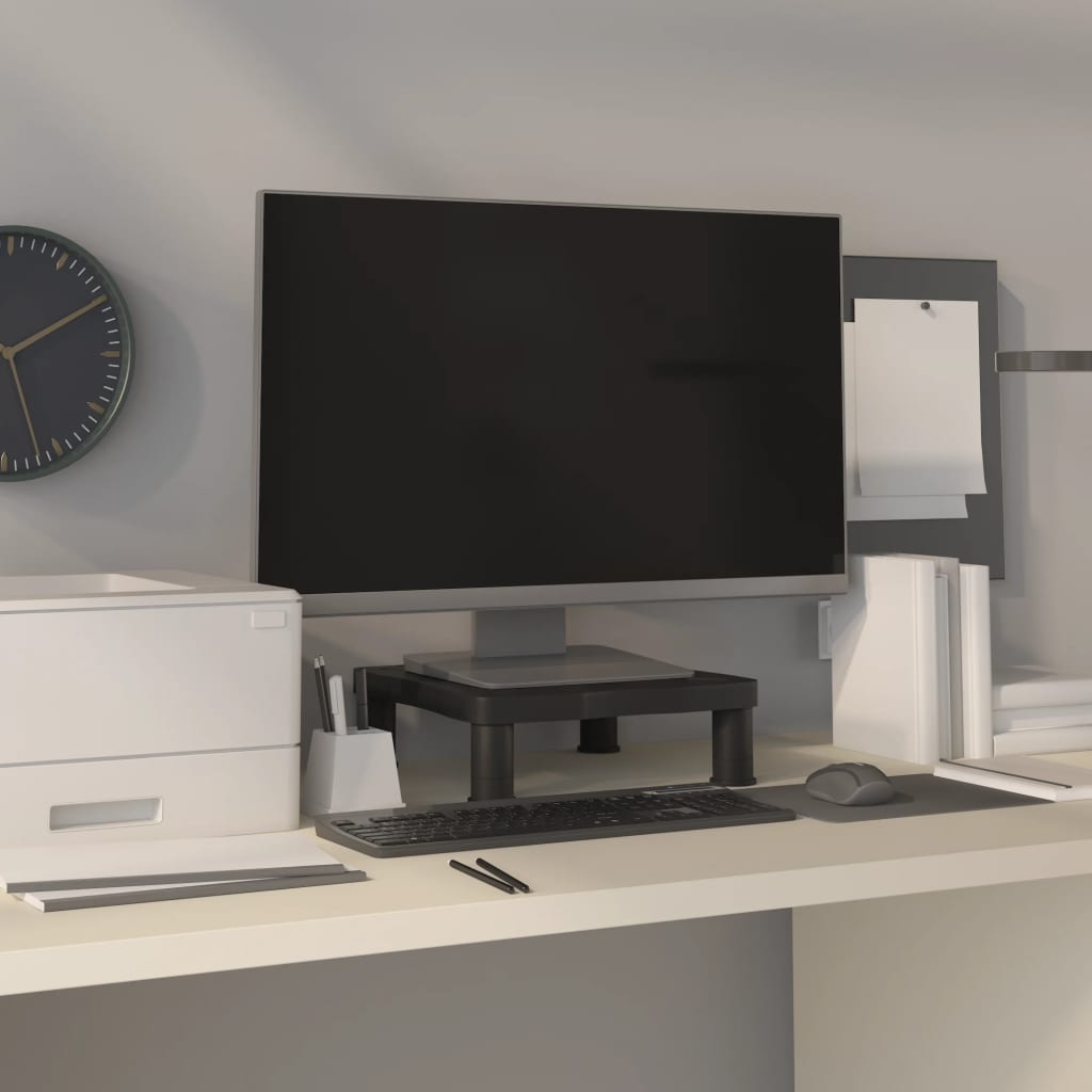 Monitor Stand Black 33.5x34x10.5 cm - Millennium Furniture