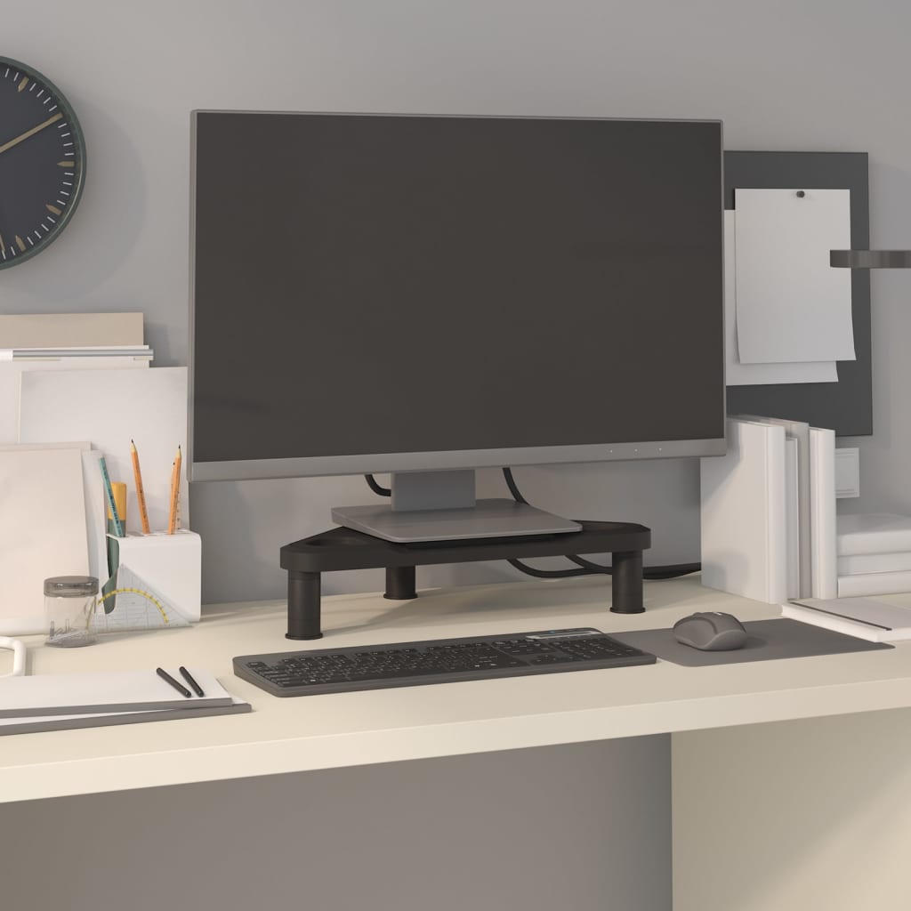 Corner Monitor Stand Black 49x28x10.5 cm - Unbeatable Bargains