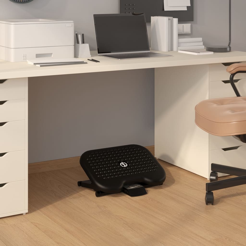 Footrest Black 46x34.5x11 cm - Merlin Deals