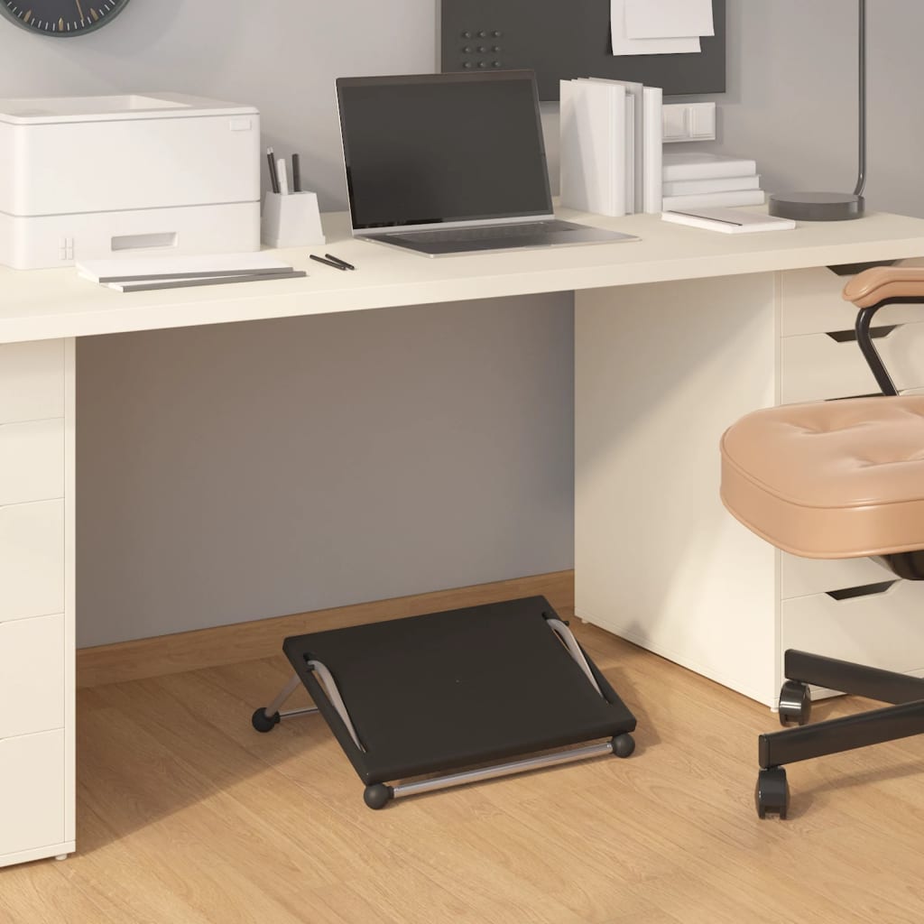 Footrest Black 45x40x13.5 cm - Merlin Deals