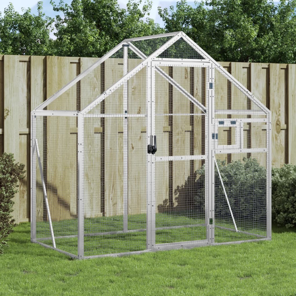 Aviary Silver 179x100x185 cm Aluminium - Millennium Furniture
