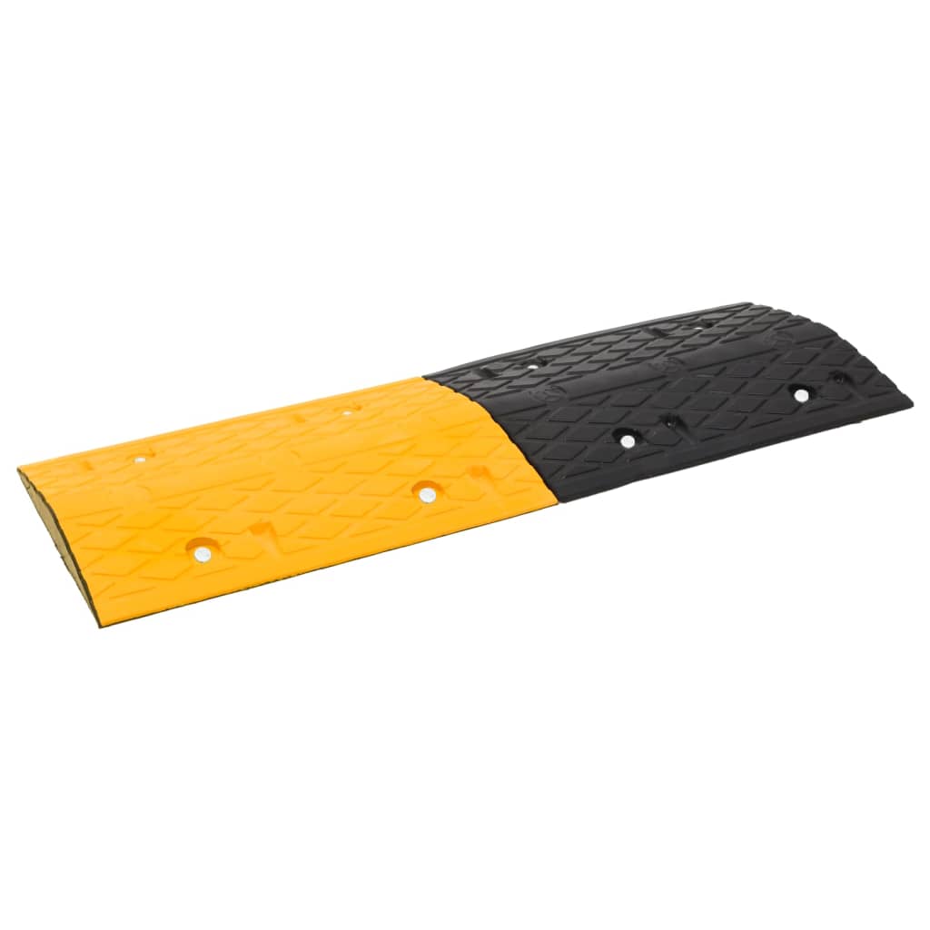 Speed Hump Yellow&Black 97x32.5x4 cm Rubber - Merlin Deals