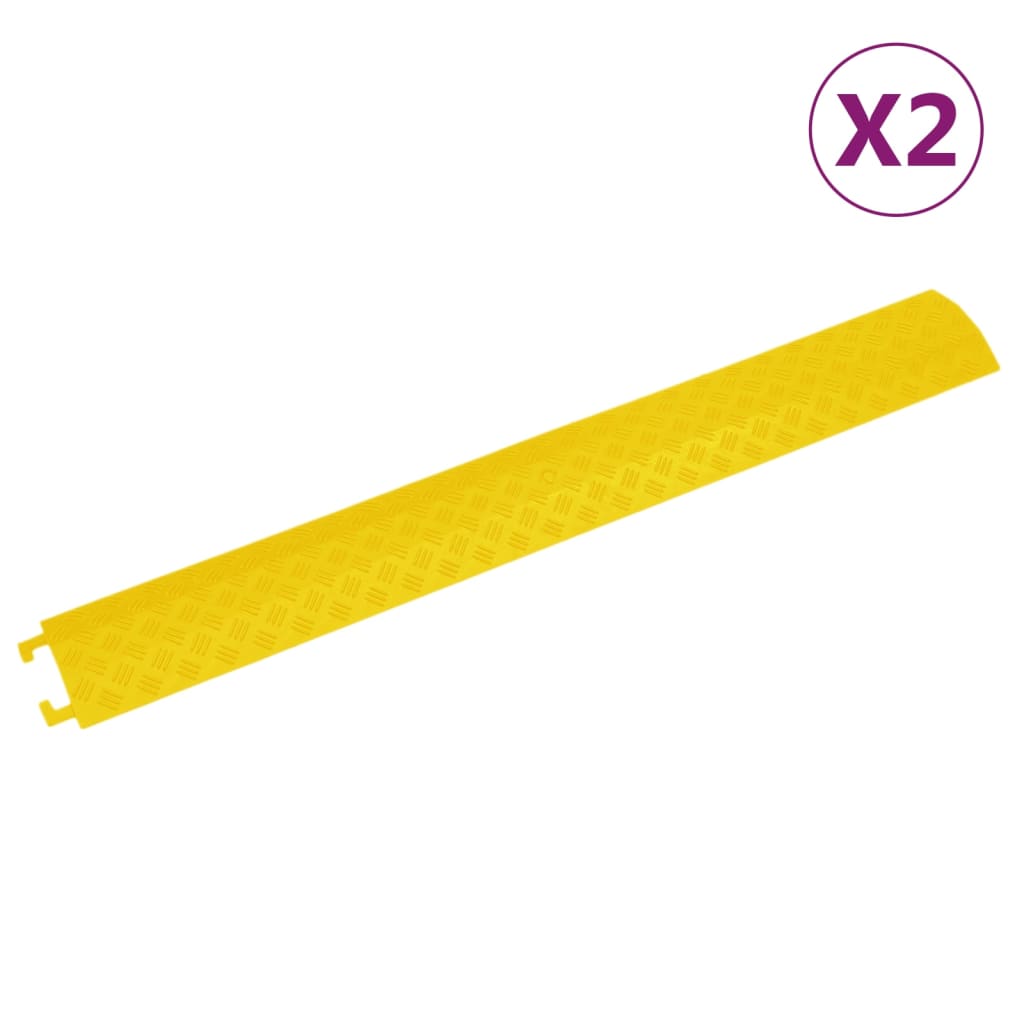 Cable Protector Ramps 2 pcs 98.5 cm Yellow - Charlotte Dunes